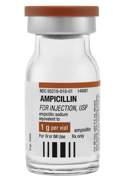 ampicillin kabi fresenius injection mg vial ml usp enlarge usa