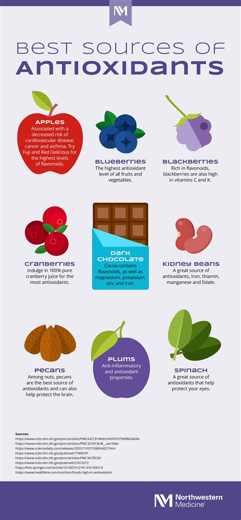 antioxidants infographic nutrition nm