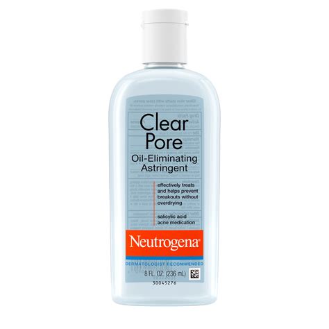 astringent neutrogena pore acne salicylic facial