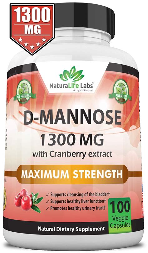 mannose cranberry extract mg 1300 walmart