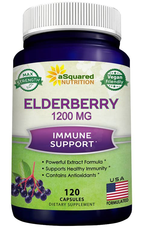 elderberry supplement immune capsules elder