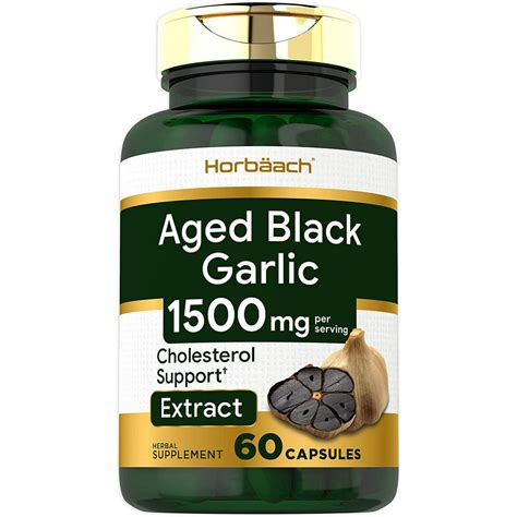 capsules extract horbaach supplement fermented gmo cholesterol 1500mg