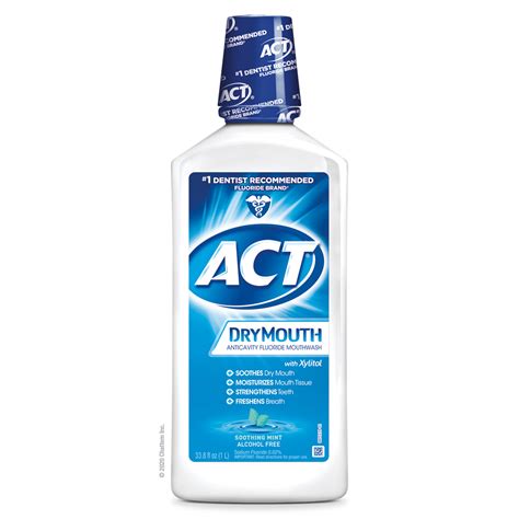 mouthwash oral xylitol fluoride anticavity soothing