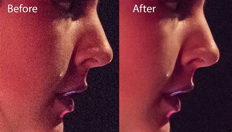 noise reduction before after comparison