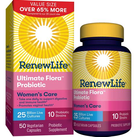 probiotic women renew life flora ultimate care billion walmart capsules vegetable