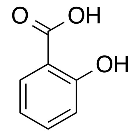 acid salicylic molecule structure molecular aldrich name sigma