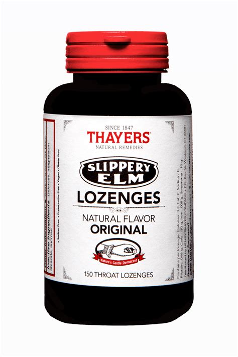 elm slippery lozenges thayers