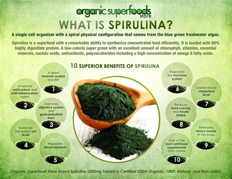 spirulina benefits health green organic food other chlorella why help infographic need blue algae future superior top super superfood vitamin