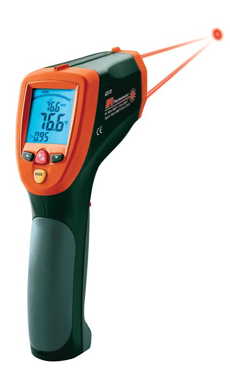infrared temperature thermometer extech thermometers dual high contact non