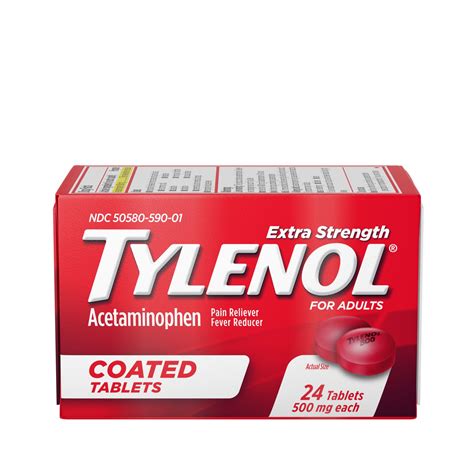 tylenol strength coated acetaminophen 500mg