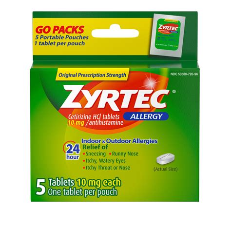 allergy zyrtec cetirizine hcl