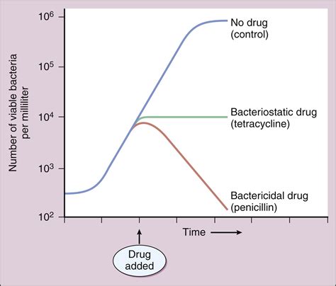 antibiotics bacteriostatic bactericidal antimicrobial bacteria effect overview drug drugs chemotherapy effects principles use vitro