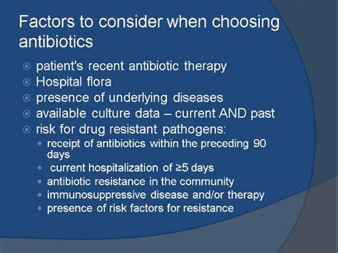 antibiotics choosing basics points overview learning