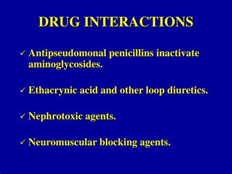 aminoglycosides drug interactions powerpoint