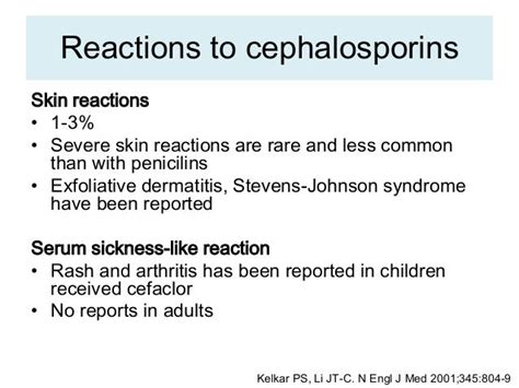 cephalosporin hypersensitivity