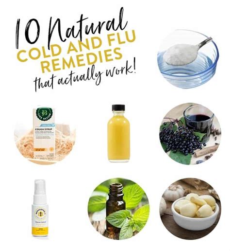 cold flu natural remedies work